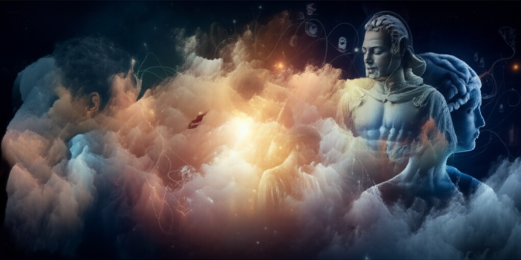 Mystical representation of past life memories