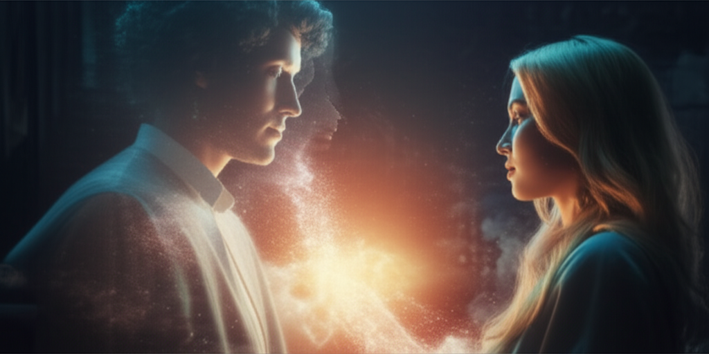 Psychic Medium connecting with spirits