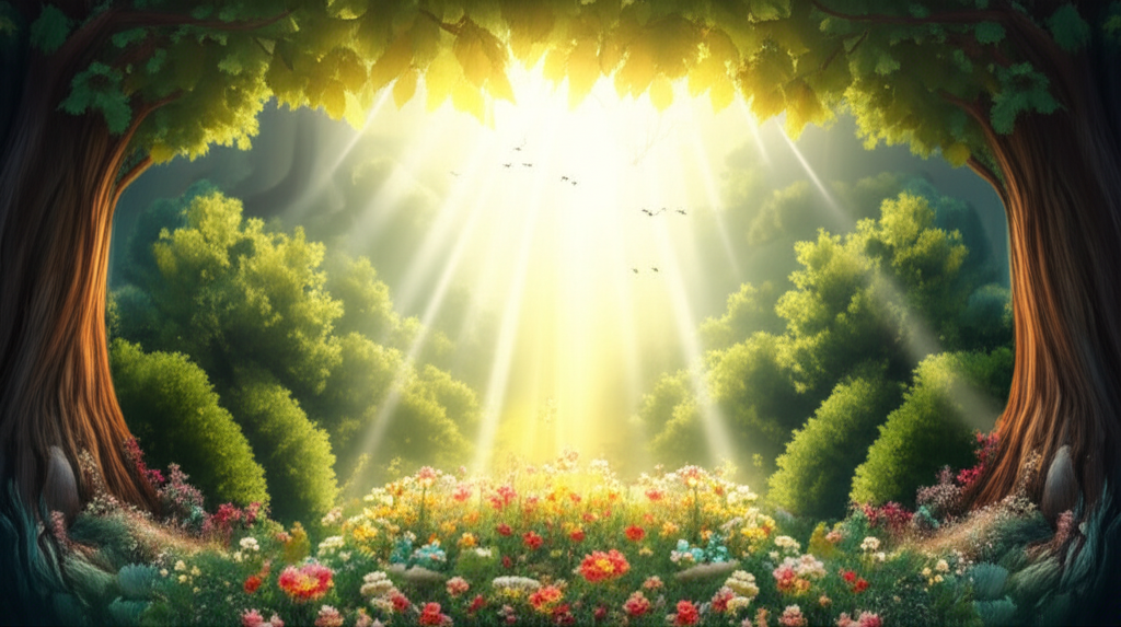 Person experiencing spiritual awakening with light